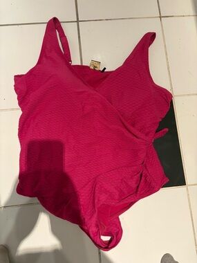Addition Elle Fuchsia One-Piece Swimsuit O13